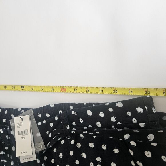 Women's Black and White Polka Dot Shorts - Picture 4 of 9